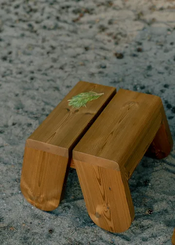 015 Peace Outdoor Foot Stool fotpall - Värmebehandlad furu - Vaarnii