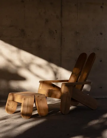 015 Peace Outdoor Foot Stool fotpall - Värmebehandlad furu - Vaarnii