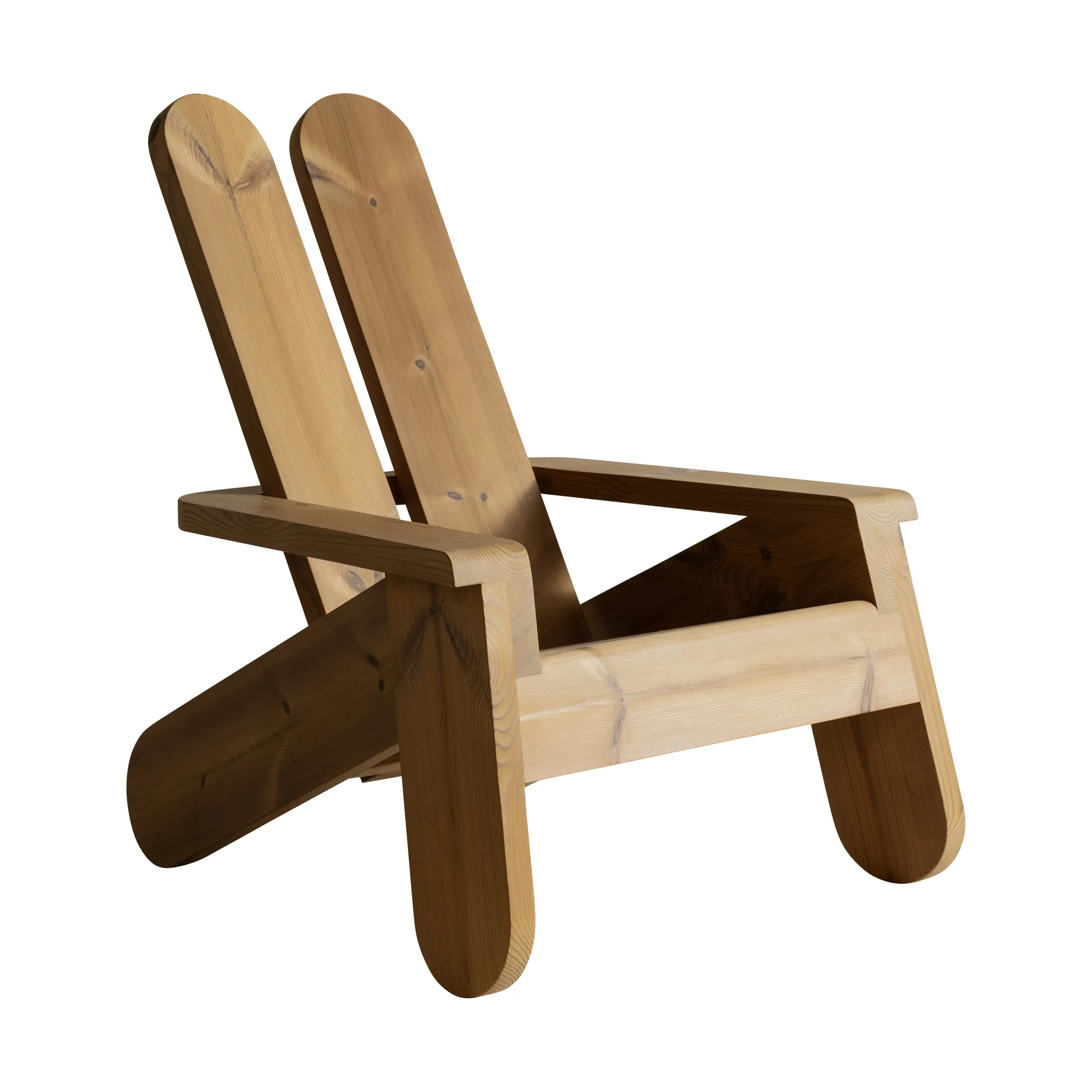 015 Peace Outdoor Lounge Chair loungestol, Värmebehandlad furu Vaarnii