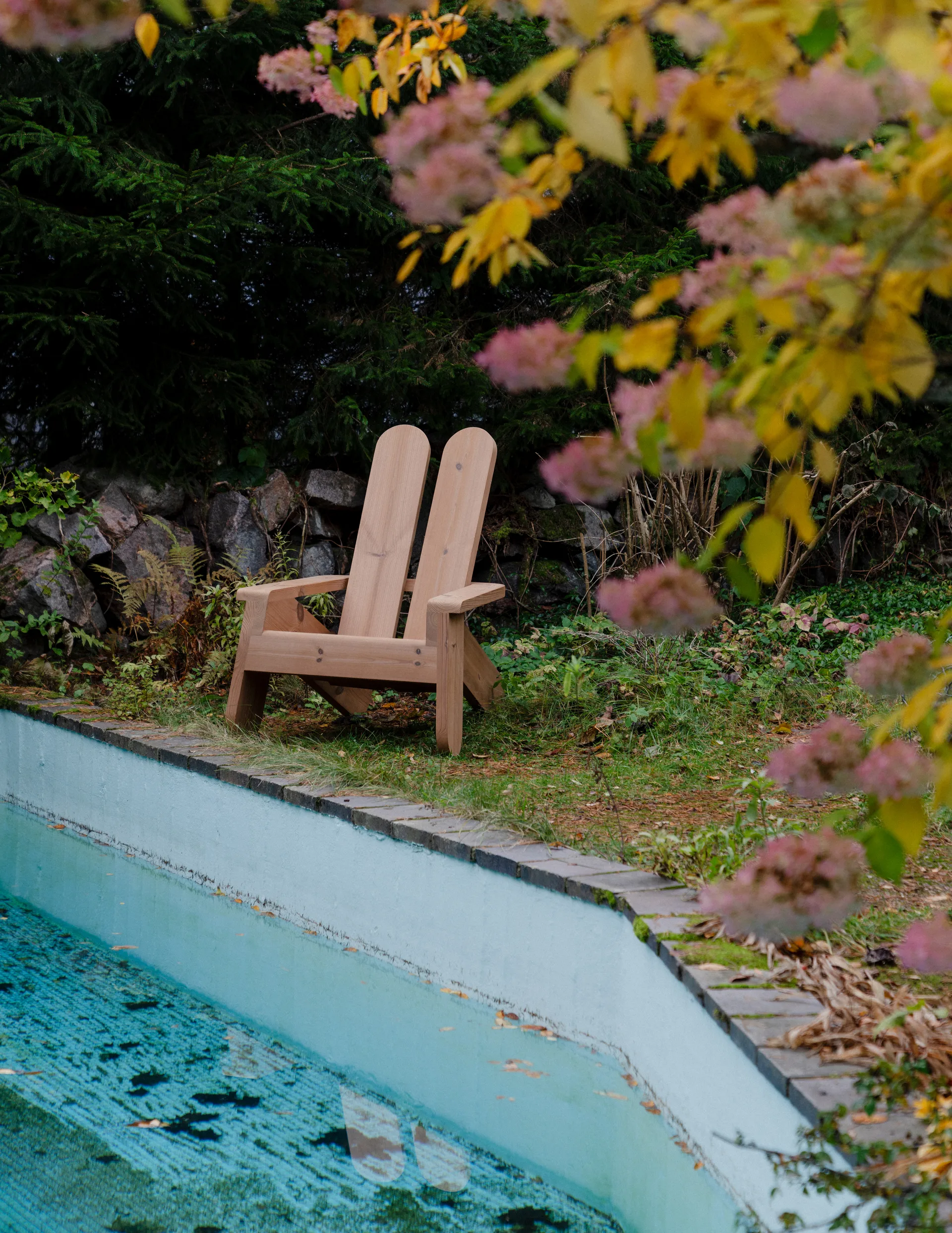 015 Peace Outdoor Lounge Chair loungestol, Värmebehandlad furu Vaarnii