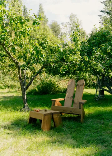 015 Peace Outdoor Lounge Chair loungestol - Värmebehandlad furu - Vaarnii