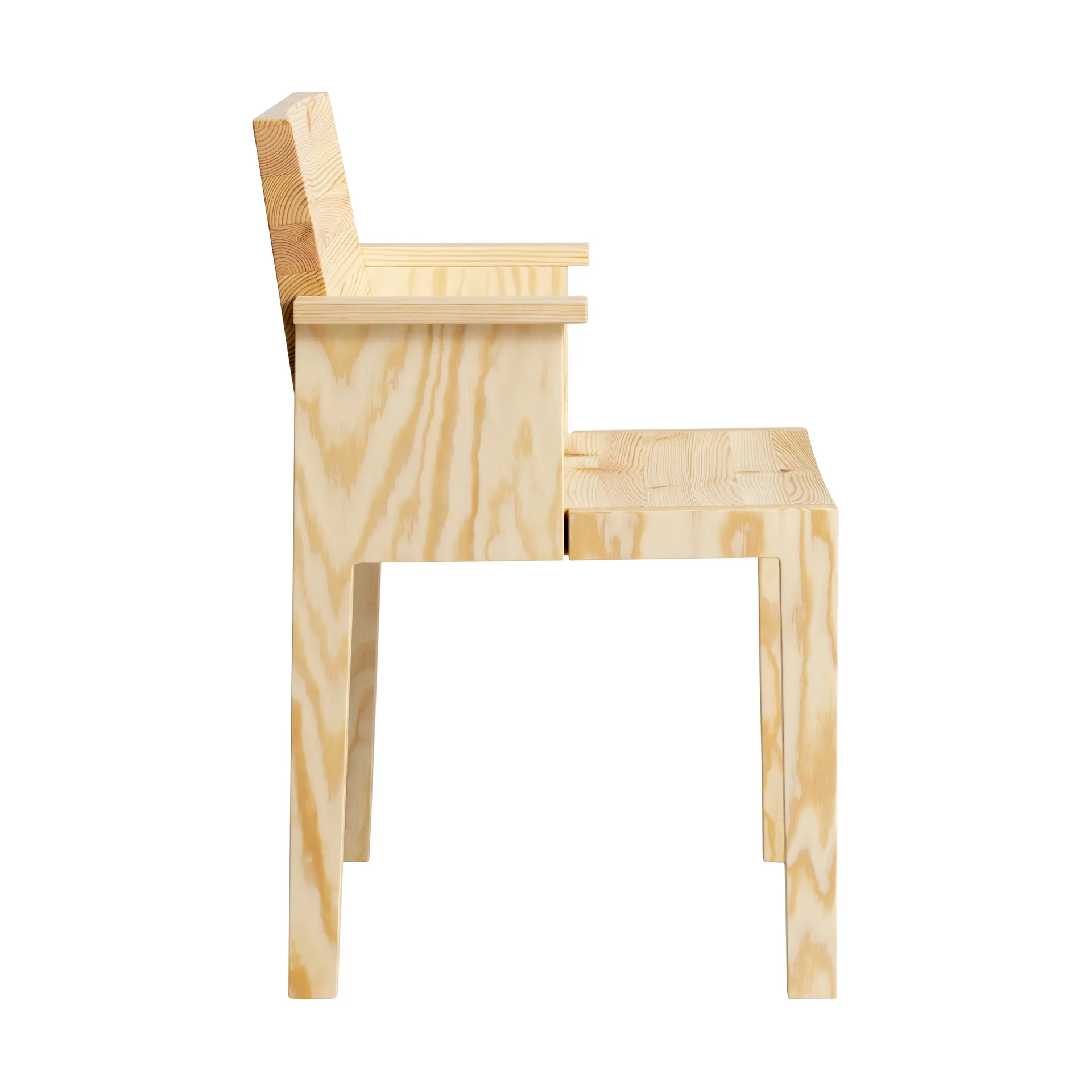 016 Maasto Dining Armchair karmstol, Matt oljevaxad furu Vaarnii