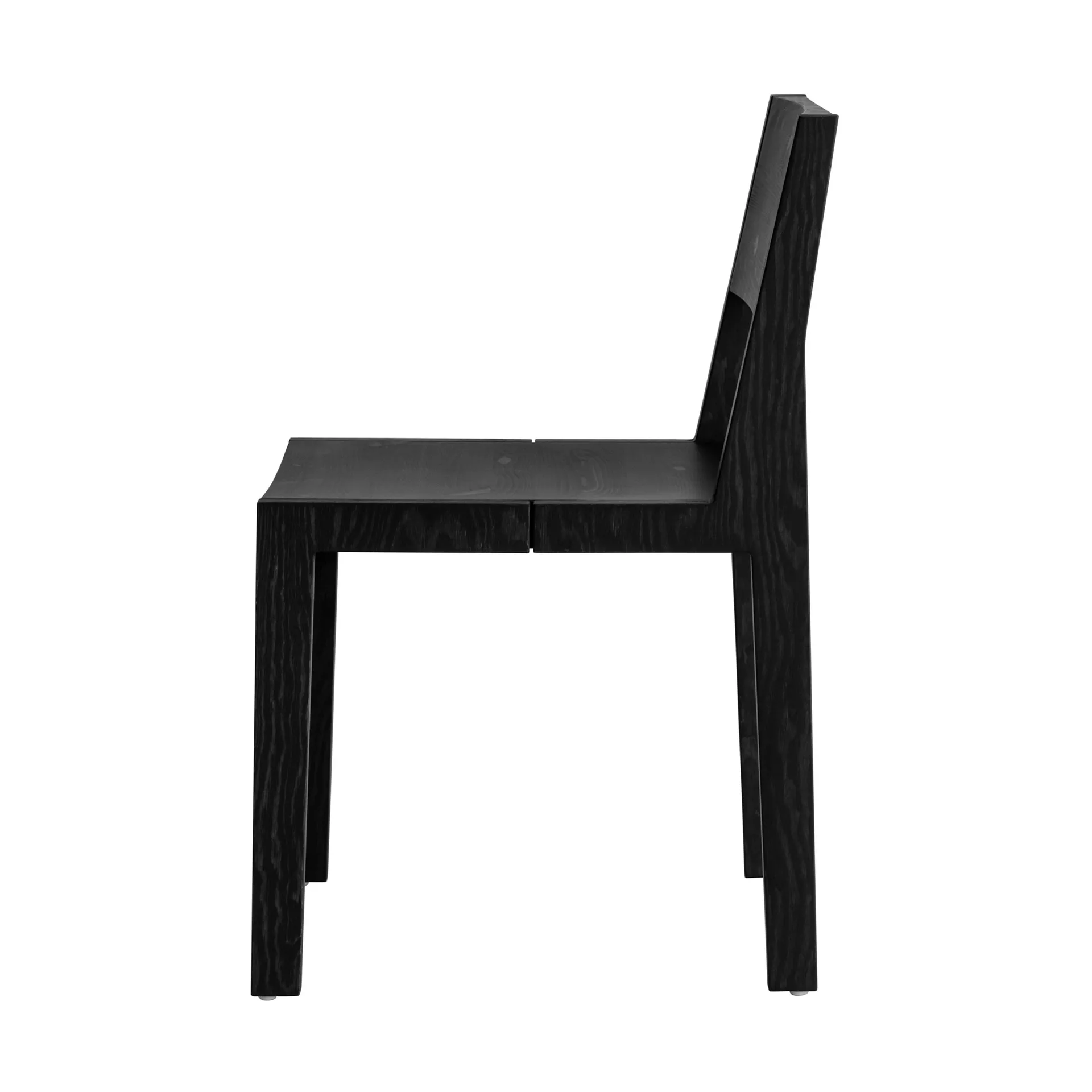 016 Maasto Dining Chair stol, Svartbetsad furu Vaarnii