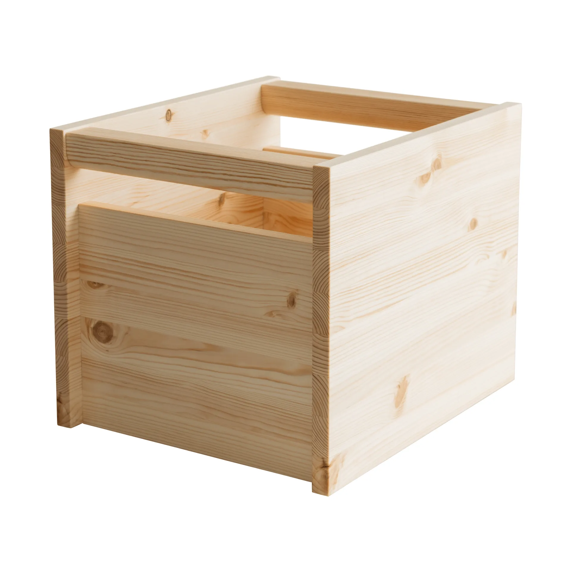 020 Koppa Crate förvaringslåda, Oljevaxad furu, large 38x43x36 cm Vaarnii