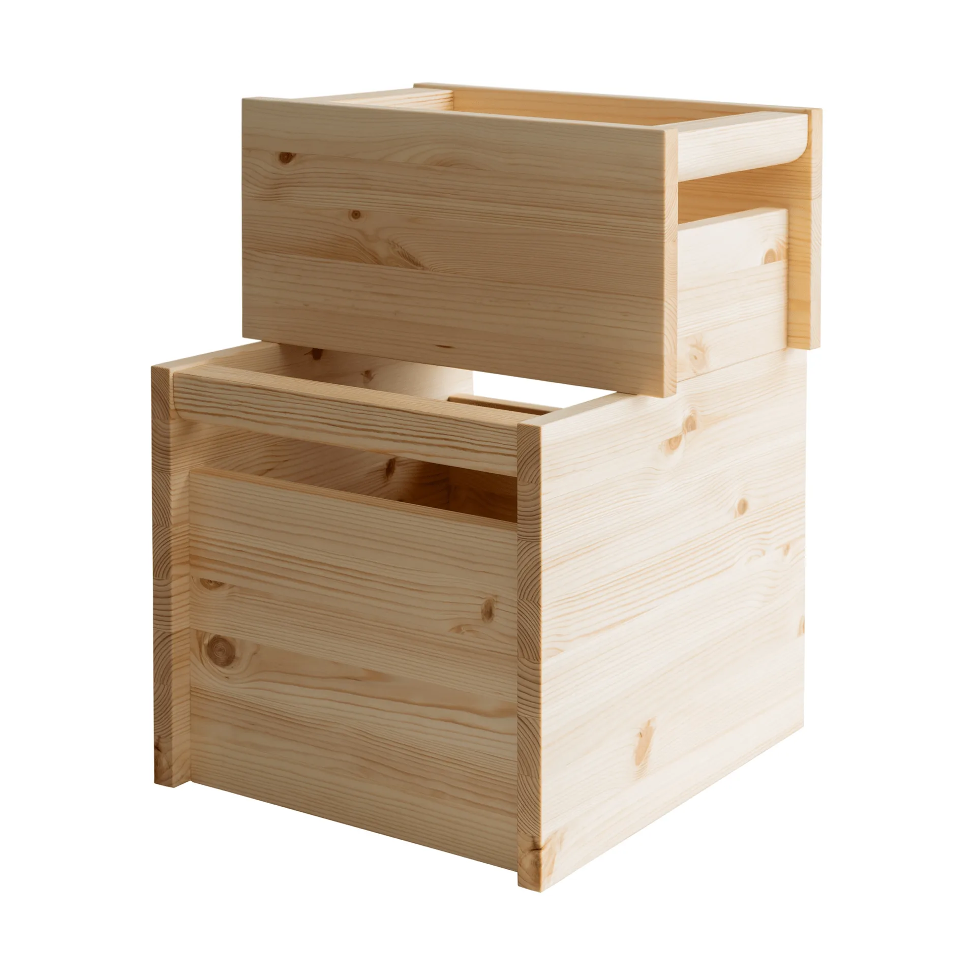020 Koppa Crate förvaringslåda, Oljevaxad furu, large 38x43x36 cm Vaarnii