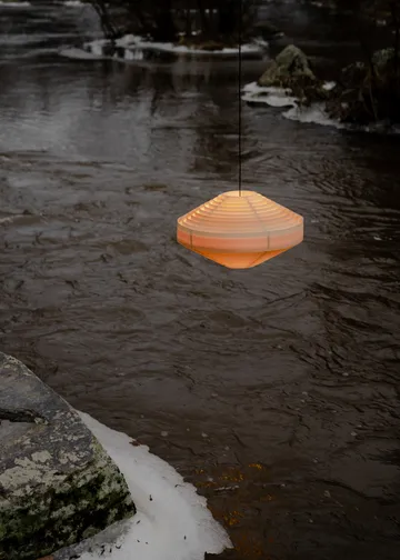 1001 Hans Pendant pendel - Matt oljevaxad furu, Ø38 cm - Vaarnii