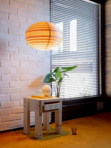 1002 Hans Pendant pendel - Matt oljevaxad furu, XL Ø70 cm - Vaarnii
