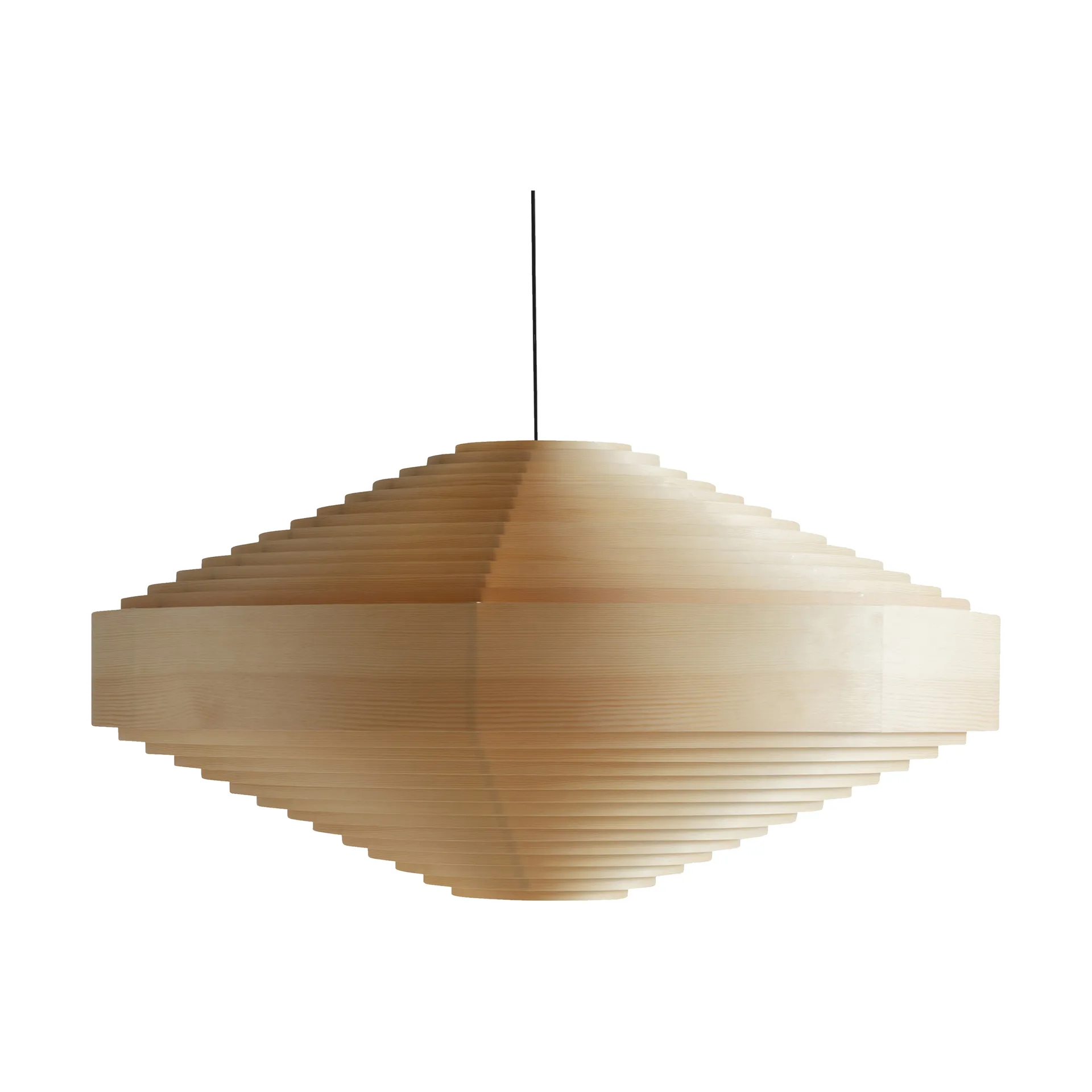 1003 Hans Pendant pendel, Matt oljevaxad furu, XL Ø90 cm Vaarnii