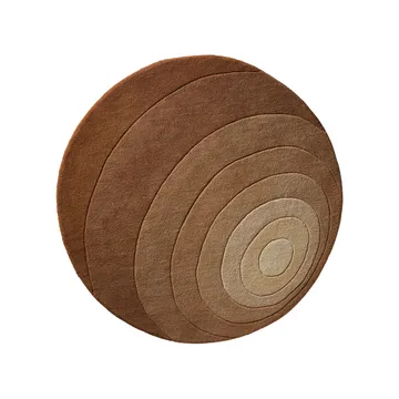 Luna matta rund - dark sand, 120 cm - Verpan
