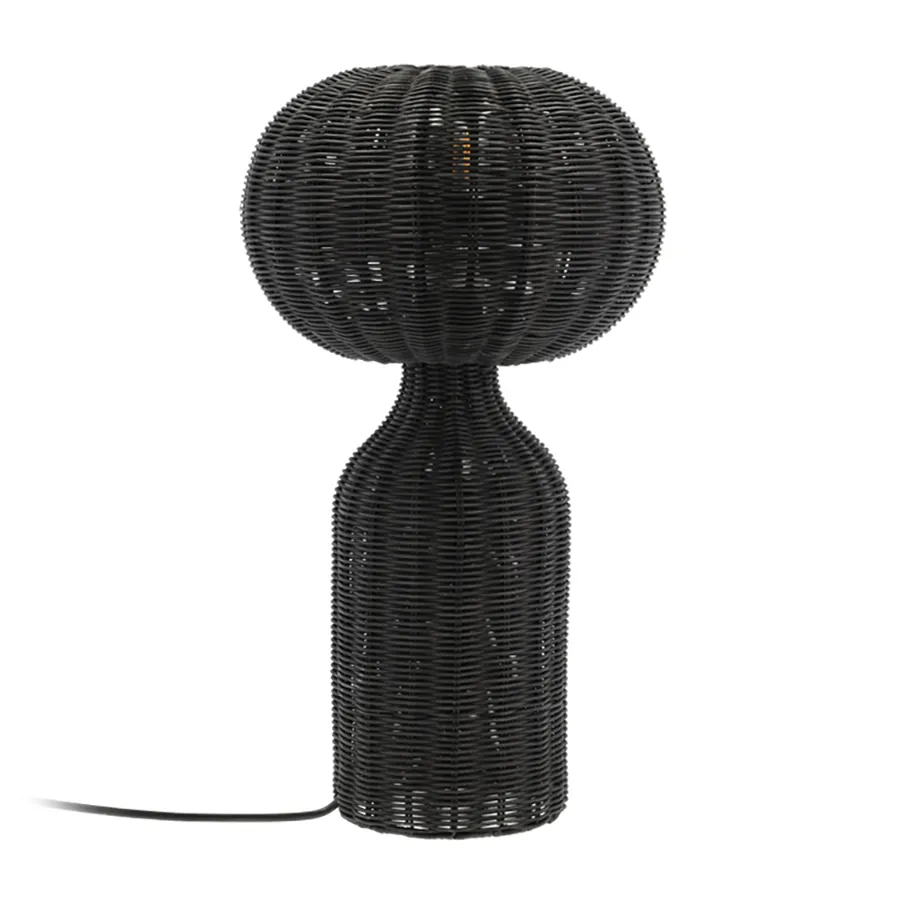 Werna bordslampa rotting Ø30 cm, Svart Villa Collection