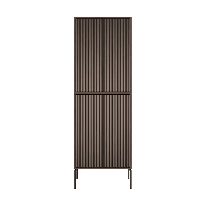 Vipp Cabinet H4 skåp med ben - Dark oak, doors - Vipp