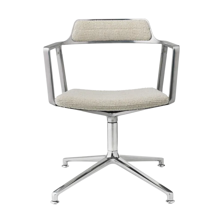 Vipp452 Swivel kontorsstol - Wavy off white-light grey-pol. aluminium - Vipp