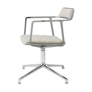 Vipp452 Swivel kontorsstol - Wavy off white-light grey-pol. aluminium - Vipp