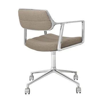 Vipp453 Swivel kontorsstol med hjul - Tide dark sand-pol. aluminium - Vipp