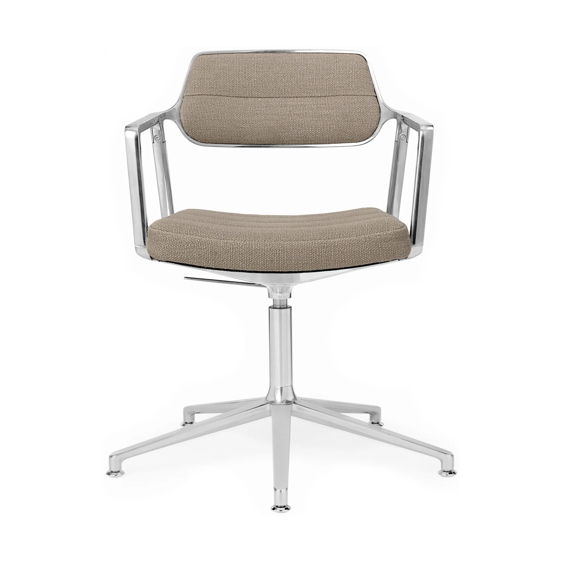 Vipp453+ Swivel kontorsstol, Pol. aluminium-dark sand Vipp