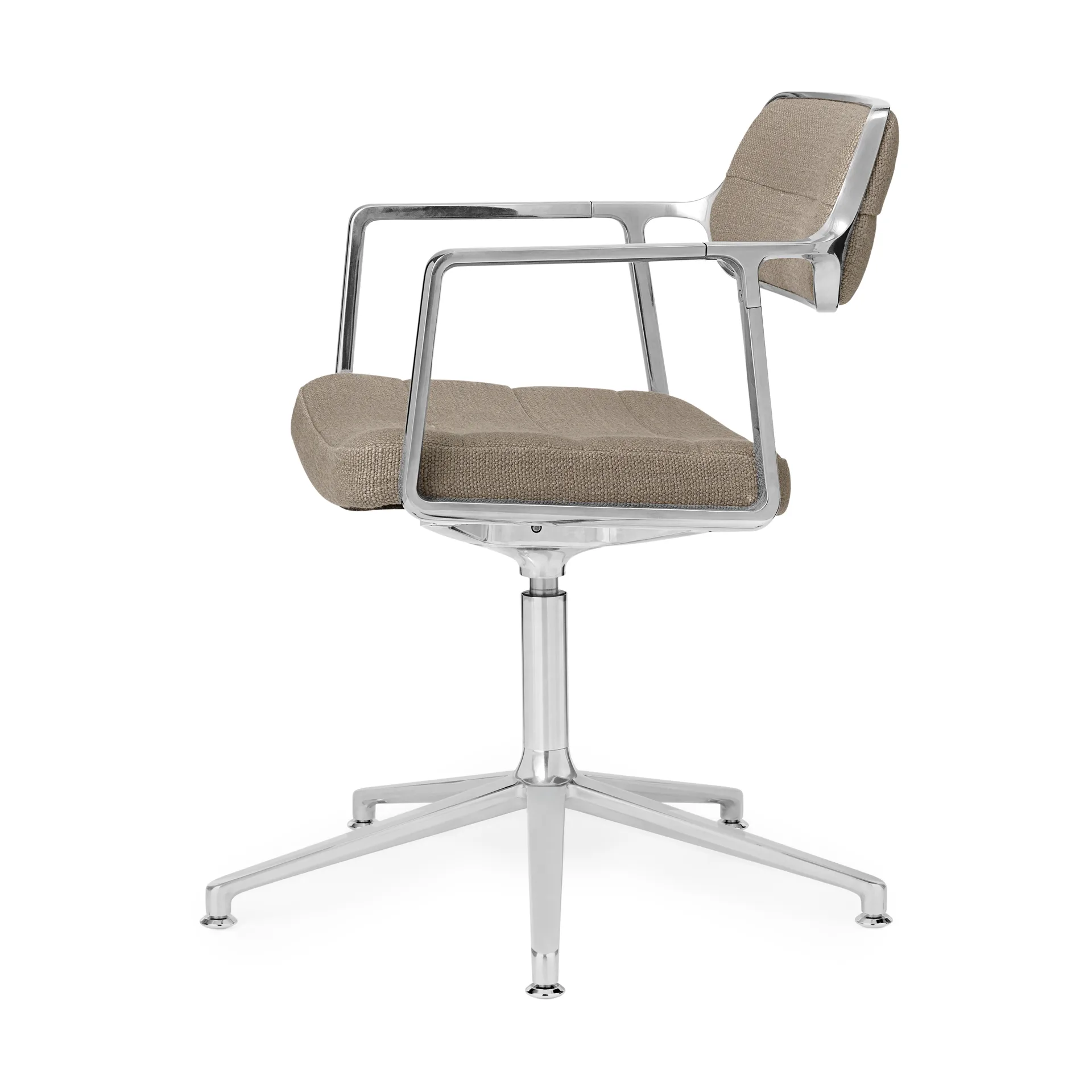 Vipp453+ Swivel kontorsstol, Pol. aluminium-dark sand Vipp