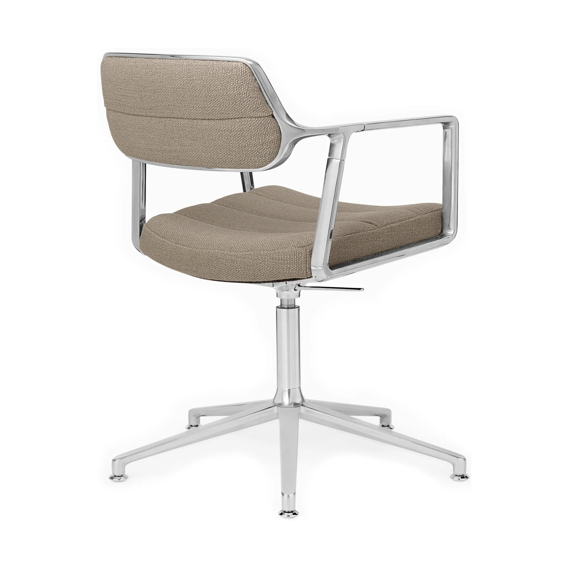 Vipp453+ Swivel kontorsstol, Pol. aluminium-dark sand Vipp