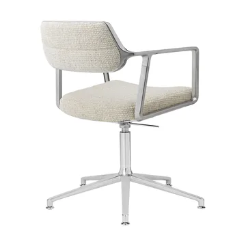 Vipp453+ Swivel kontorsstol - Wavy off white-light grey-pol. aluminium - Vipp