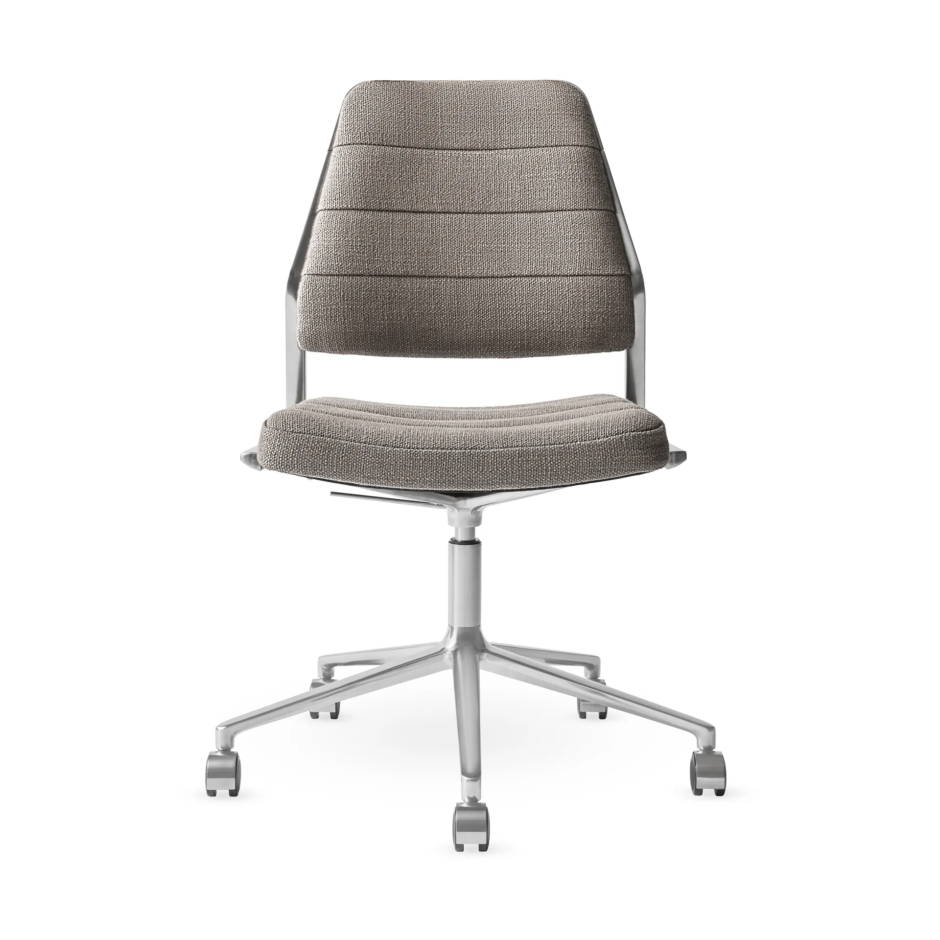 Vipp454+ Swivel chair kontorsstol med hjul, Tenzo-polished aluminium Vipp