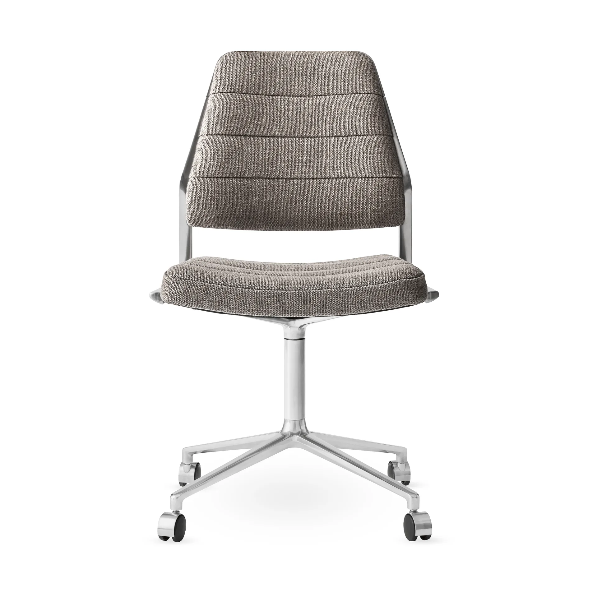 Vipp454 Swivel chair kontorsstol med hjul, Tenzo-polished aluminium Vipp