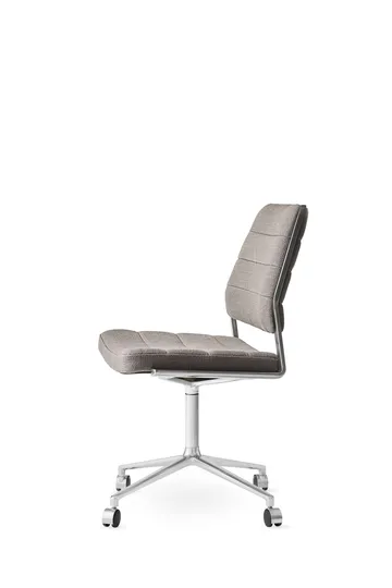 Vipp454 Swivel chair kontorsstol med hjul - Tenzo-polished aluminium - Vipp