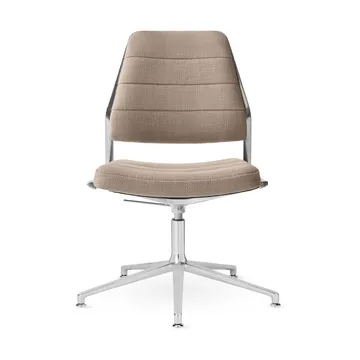 Vipp454+ Swivel chair kontorsstol - Tide dark sand-polished aluminium - Vipp