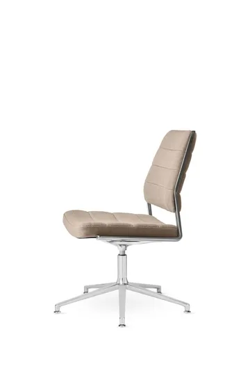 Vipp454+ Swivel chair kontorsstol - Tide dark sand-polished aluminium - Vipp