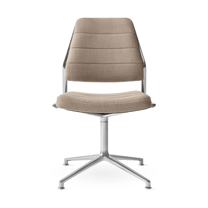 Vipp454 Swivel chair kontorsstol - Tide dark sand-polished aluminium - Vipp