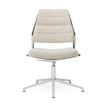 Vipp454+ Swivel chair kontorsstol - Wavy-polished aluminium - Vipp