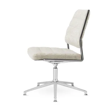 Vipp454+ Swivel chair kontorsstol - Wavy-polished aluminium - Vipp