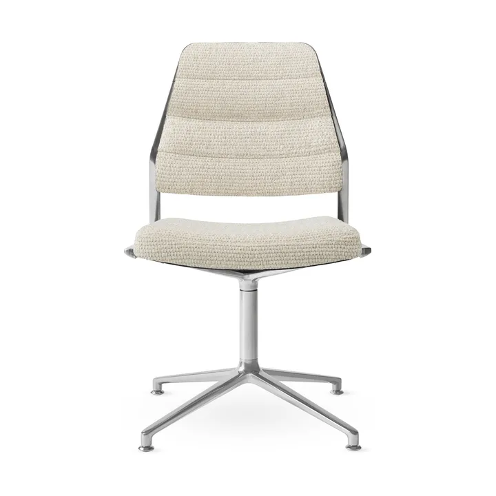 Vipp454 Swivel chair kontorsstol - Wavy-polished aluminium - Vipp