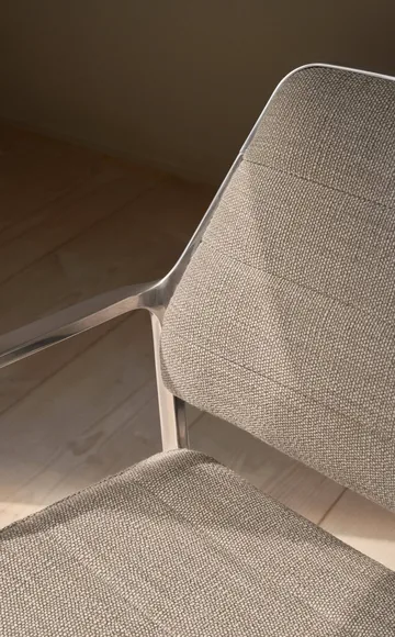 Vipp455 Swivel chair kontorsstol med hjul - Tide dark sand-polished aluminium - Vipp