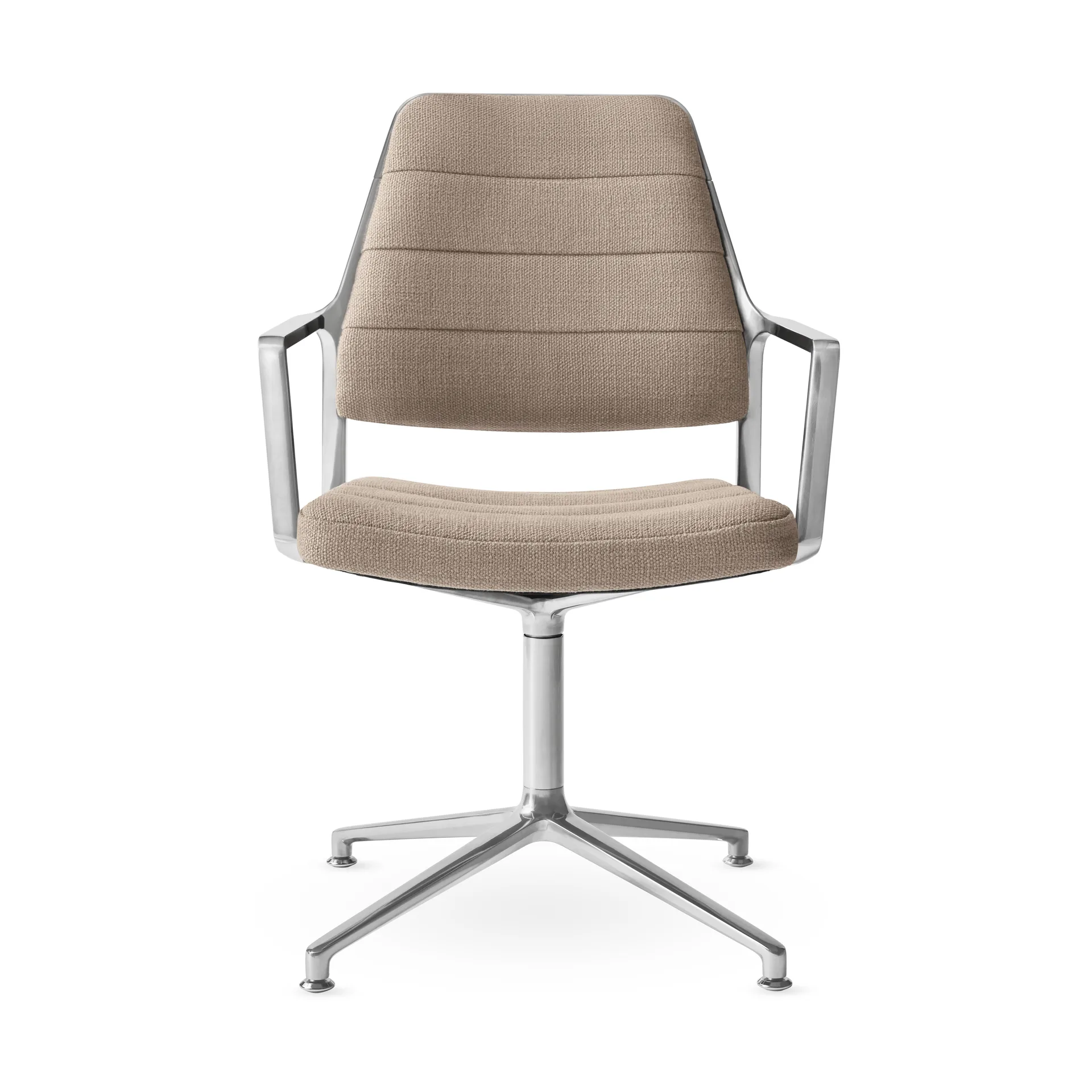 Vipp455 Swivel chair kontorsstol, Tide dark sand-polished aluminium Vipp
