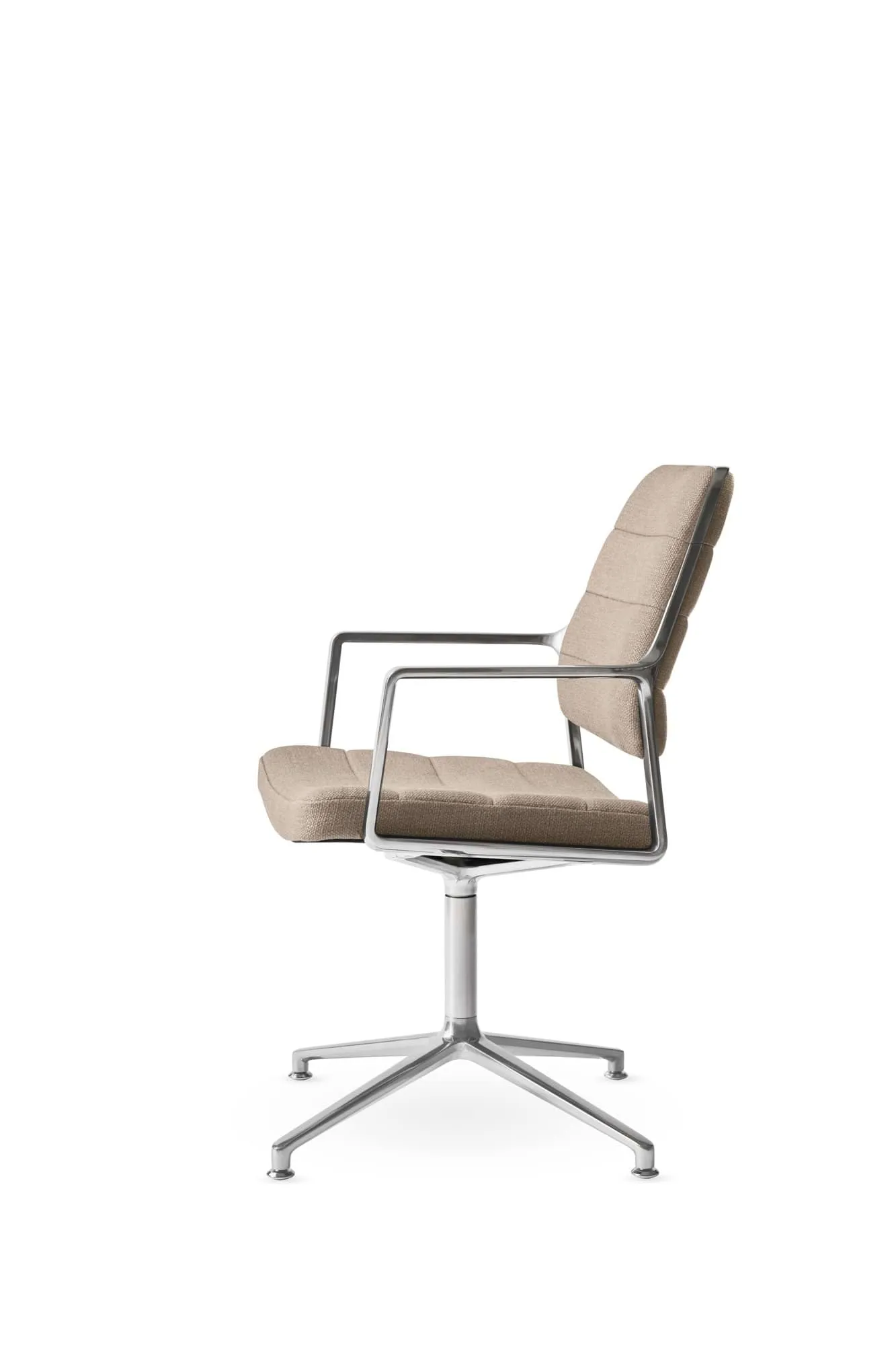 Vipp455 Swivel chair kontorsstol, Tide dark sand-polished aluminium Vipp