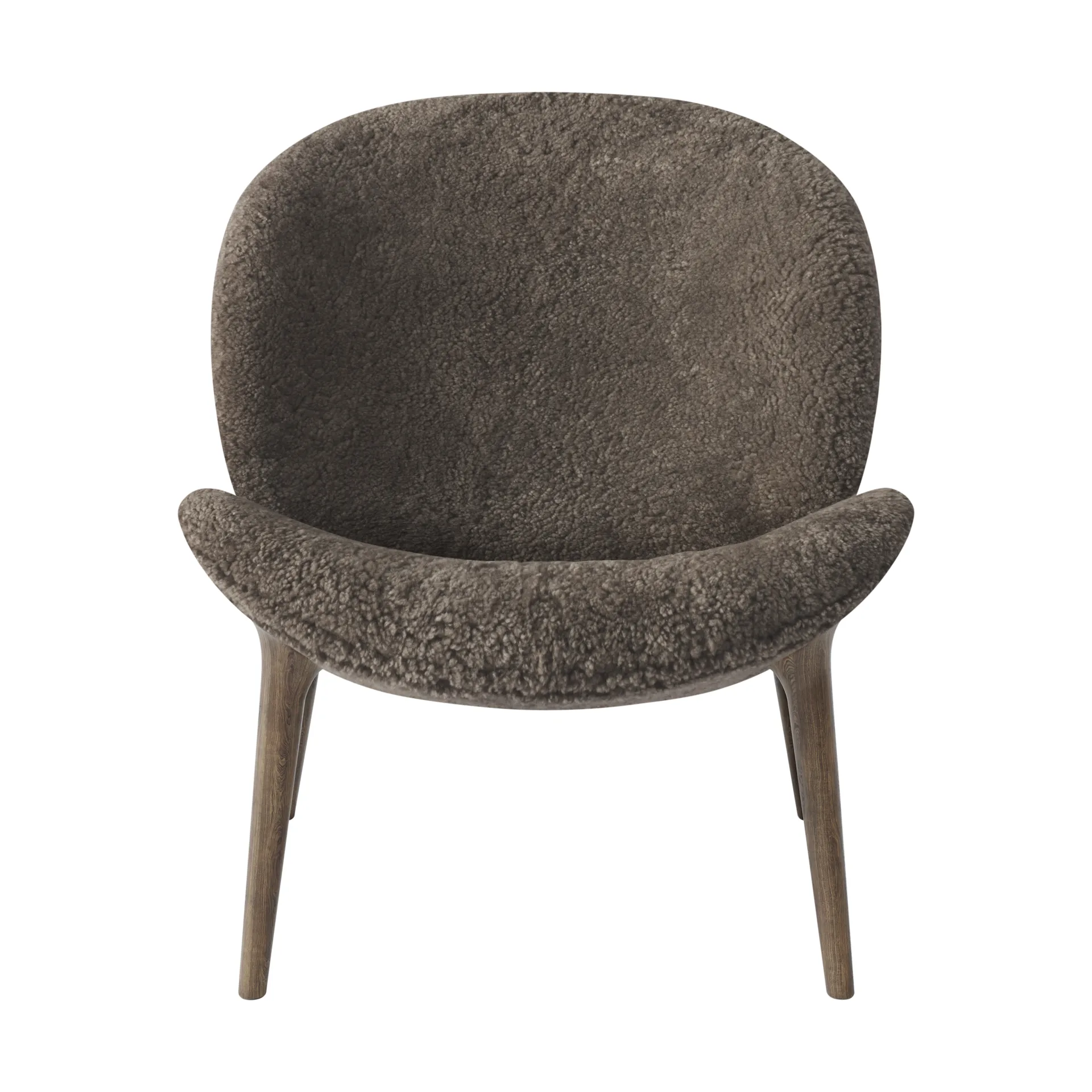 Vipp469 Lodge loungefåtölj low back, Curly 07 umber-dark oak Vipp