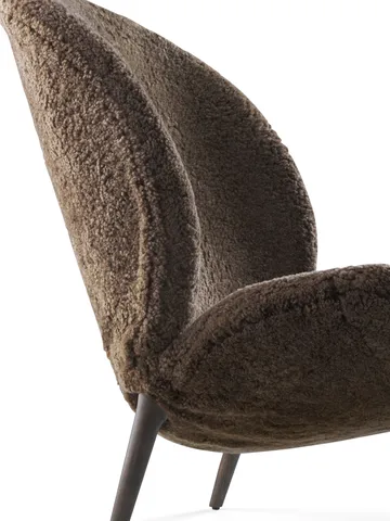 Vipp469 Lodge loungefåtölj low back - Curly 07 umber-dark oak - Vipp