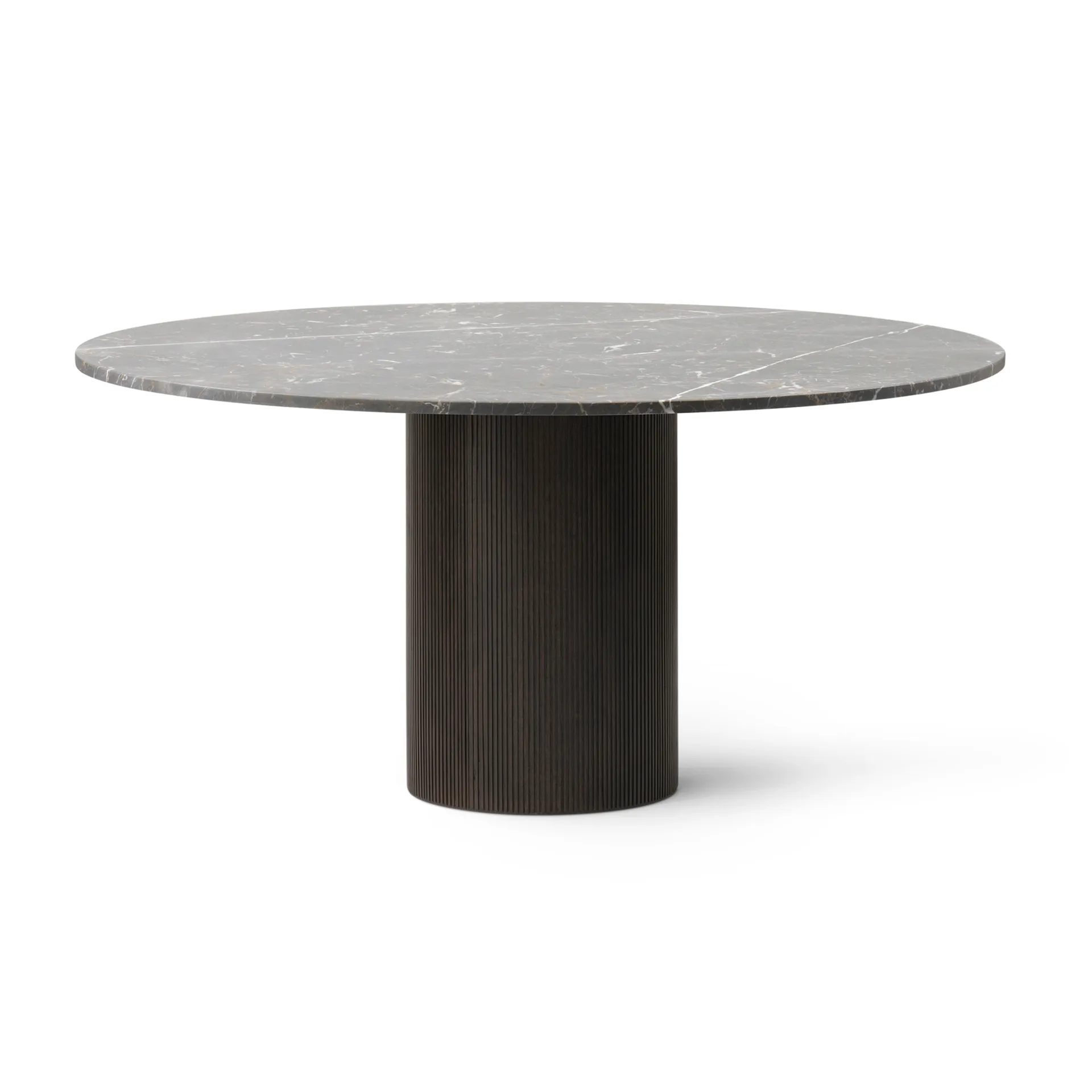 Vipp495 Cabin matbord Ø150 cm, Grey marble-dark oak Vipp