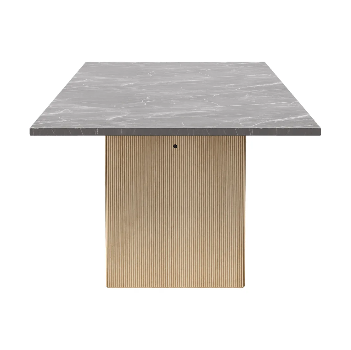 Vipp496 Cabin square bord, Pietra Grey-light oak, 250x100x74 cm Vipp
