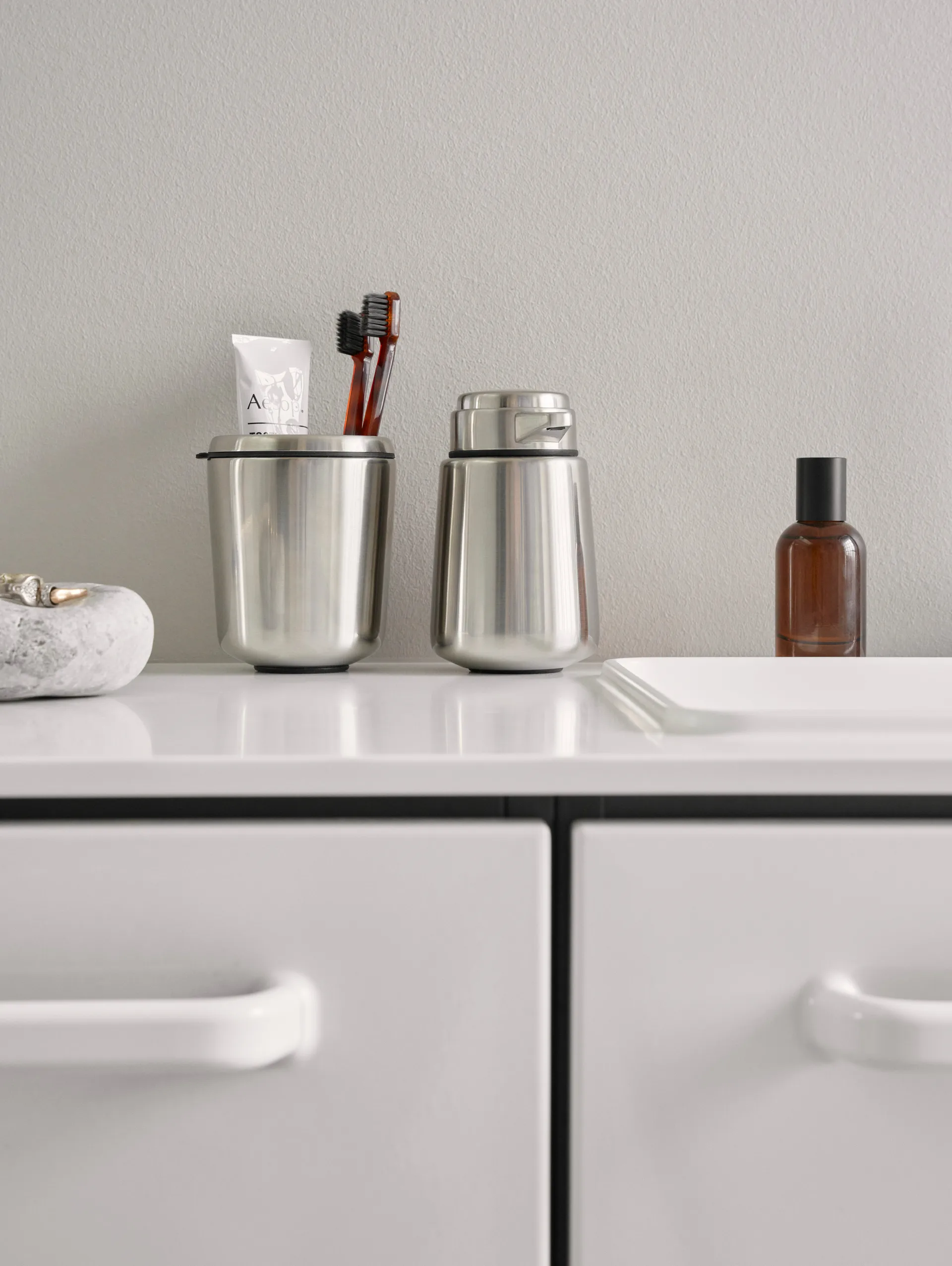 Vipp9 tvålpump 400 ml, Stainless steel Vipp