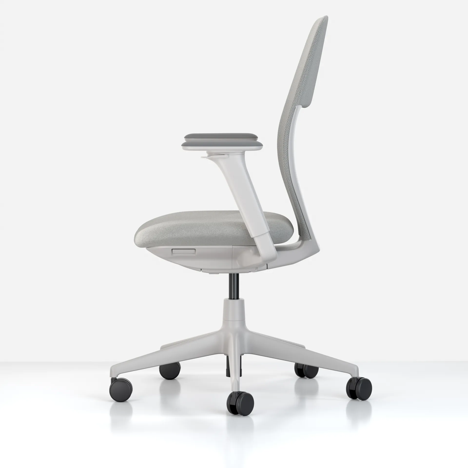 ACX Mesh kontorsstol 3D-armstöd mjuka hjul broms, Stone grey-soft grey Vitra