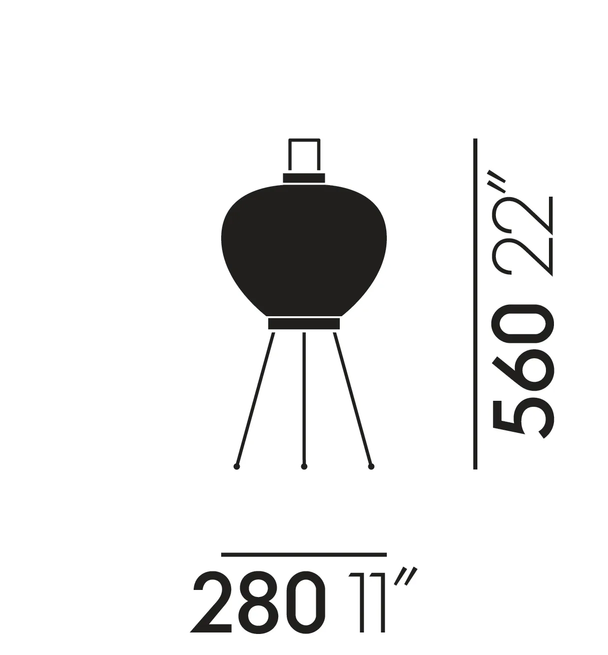 Akari 3A bordslampa, Vit Vitra
