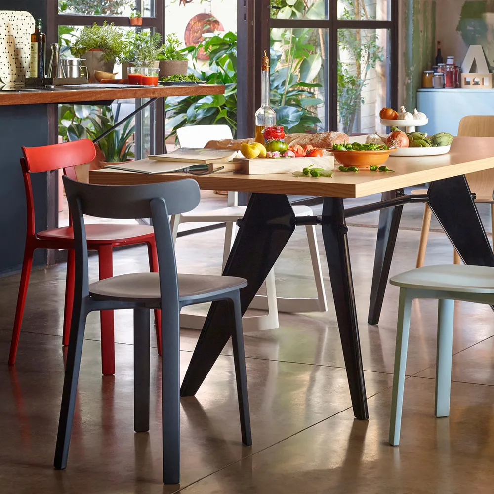 All Plastic Chair stol, Brick-Two tone Vitra