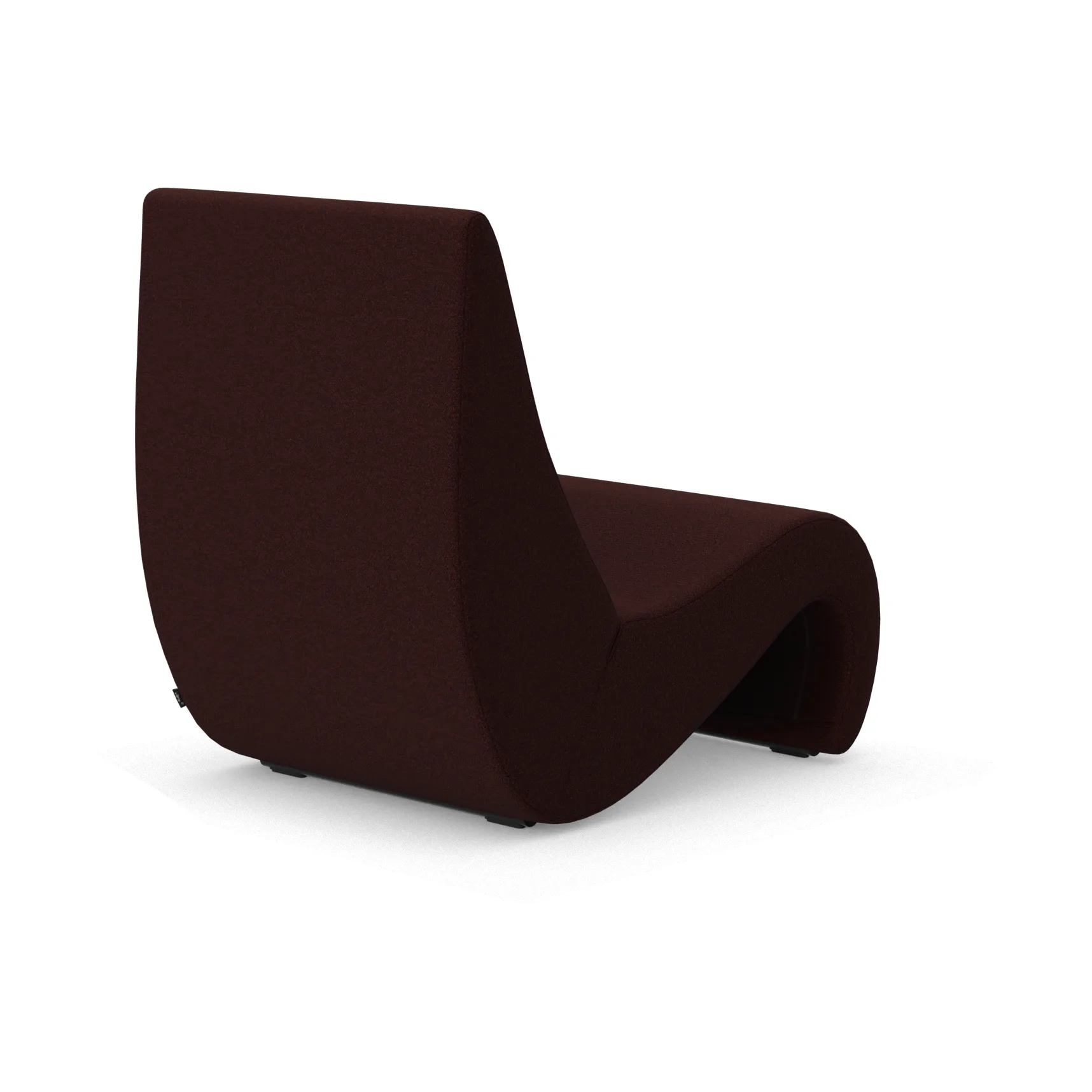 Amoebe fåtölj, Cento dark red melange Vitra