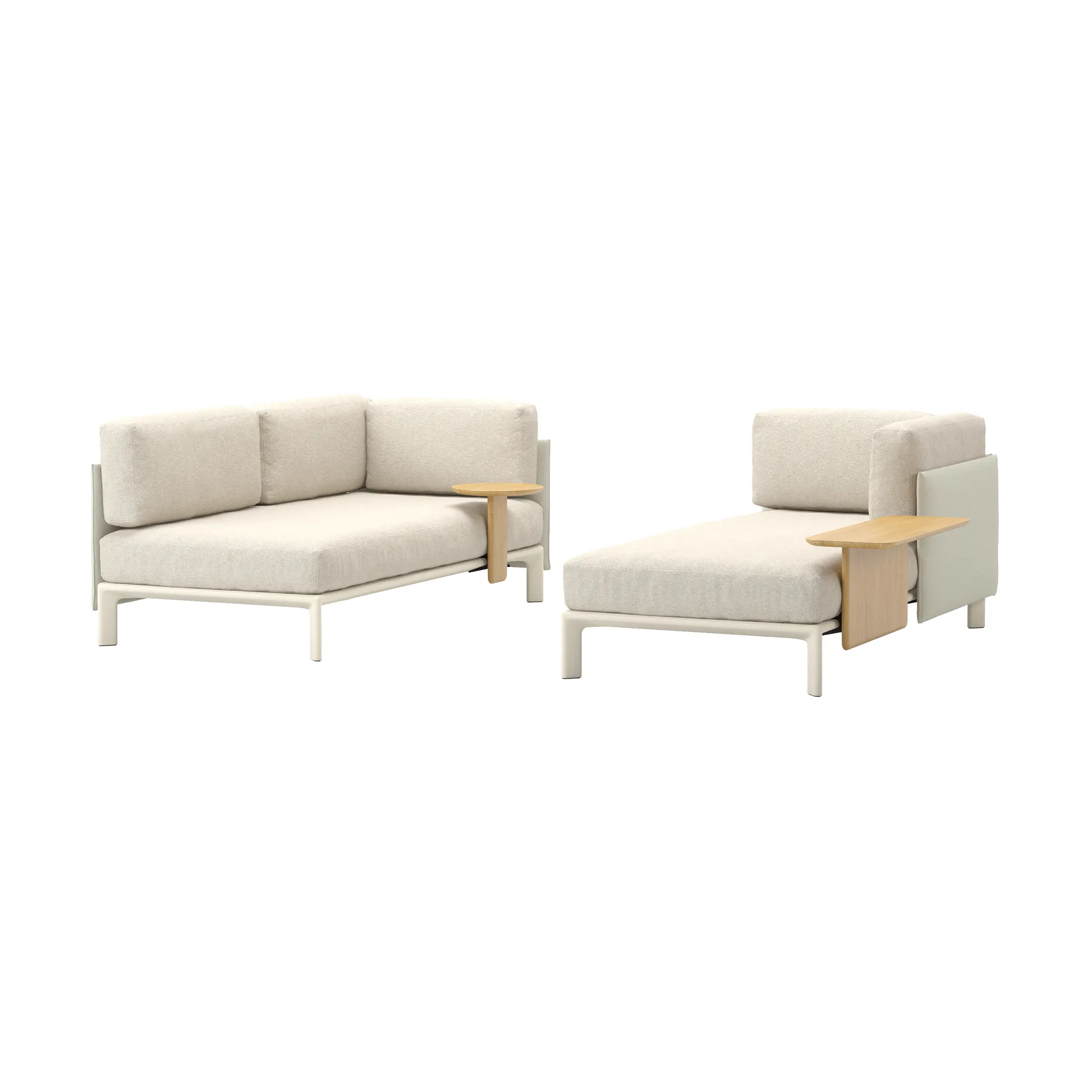 Anagram soft modulsoffa - Nubia 01 Ivory Pearl-chalk Vitra