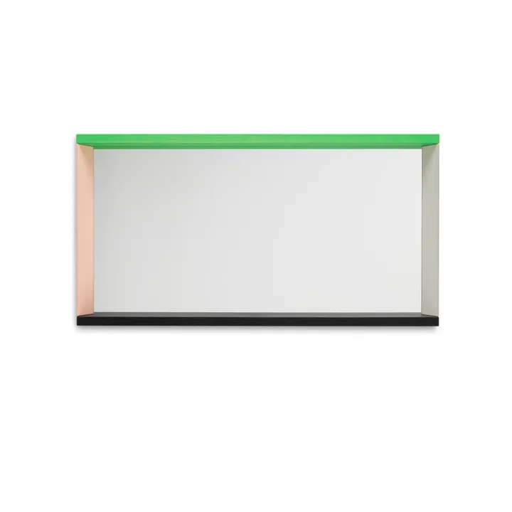 Colour Frame Mirror väggspegel medium - Green-pink - Vitra
