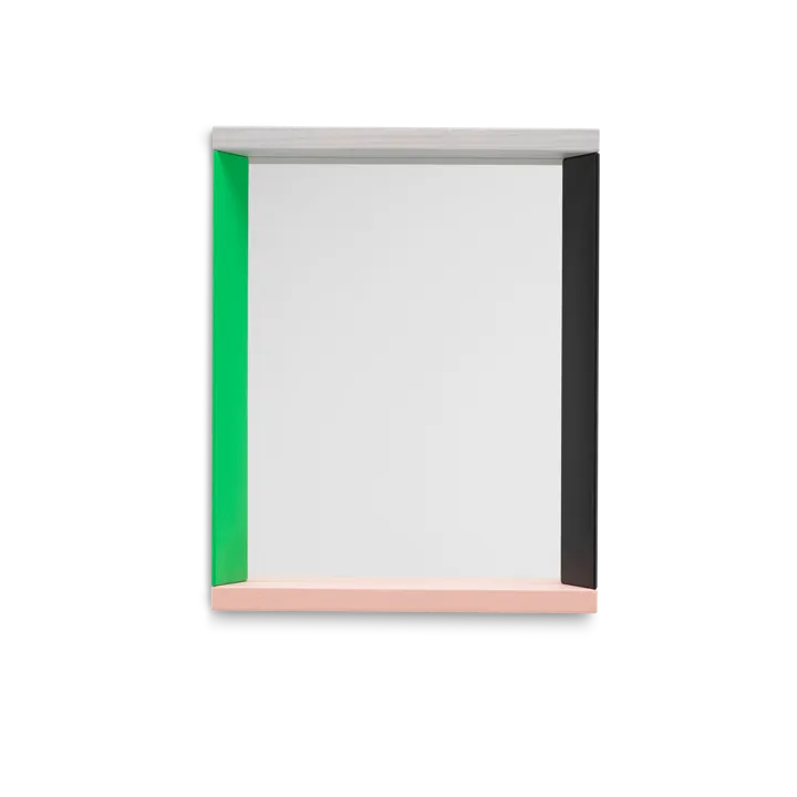 Colour Frame Mirror väggspegel small - Green-pink - Vitra