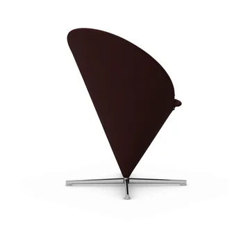 Cone Chair stol - Cento dark red melange-rostfritt stål - Vitra