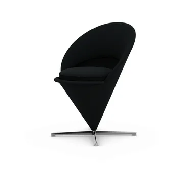 Cone Chair stol - Cento pine green/black-rostfritt stål - Vitra