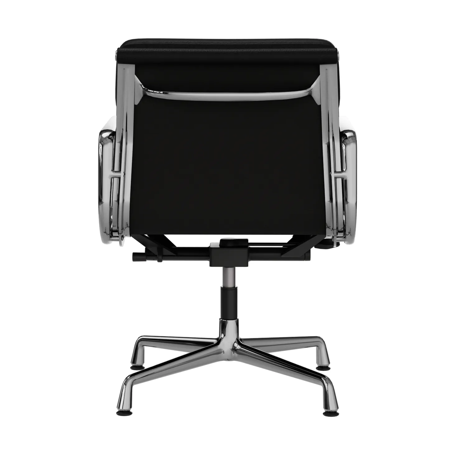EA 231 Soft Pad Chair kontorsstol felt glides, 66 nero leather L20-polished Vitra