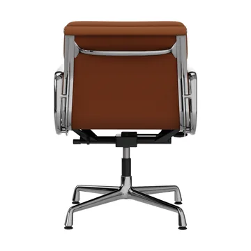 EA 231 Soft Pad Chair kontorsstol felt glides - 97 cognac leather L50-chrome - Vitra